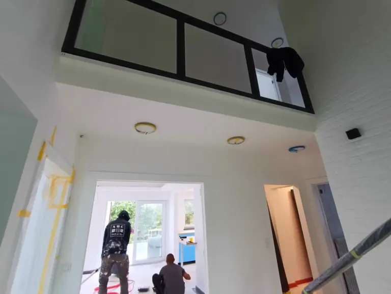 Rénovation d'un séjour avec mezzanine, en chantier
