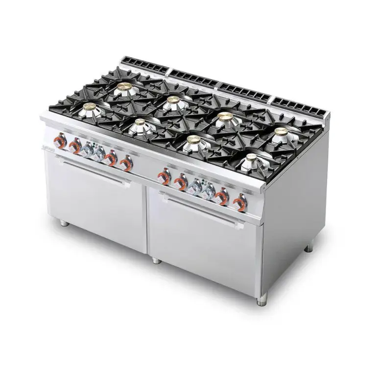 Cuisinière professionnelle à gaz pour restaurant